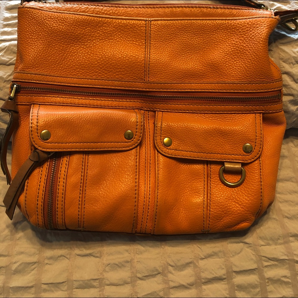 Fossil “Pumpkin” Morgan Crossbody Shoulder Bag